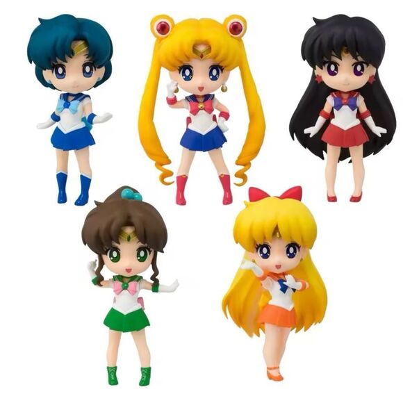 Sailor Moon Team Q Version Anime Action Figure New - Picture 1 of 4